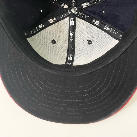 Cleveland Indians MLB On field 7 1/2 New Era 59Fifty Hat Baseball Cap - Picture 11 of 16